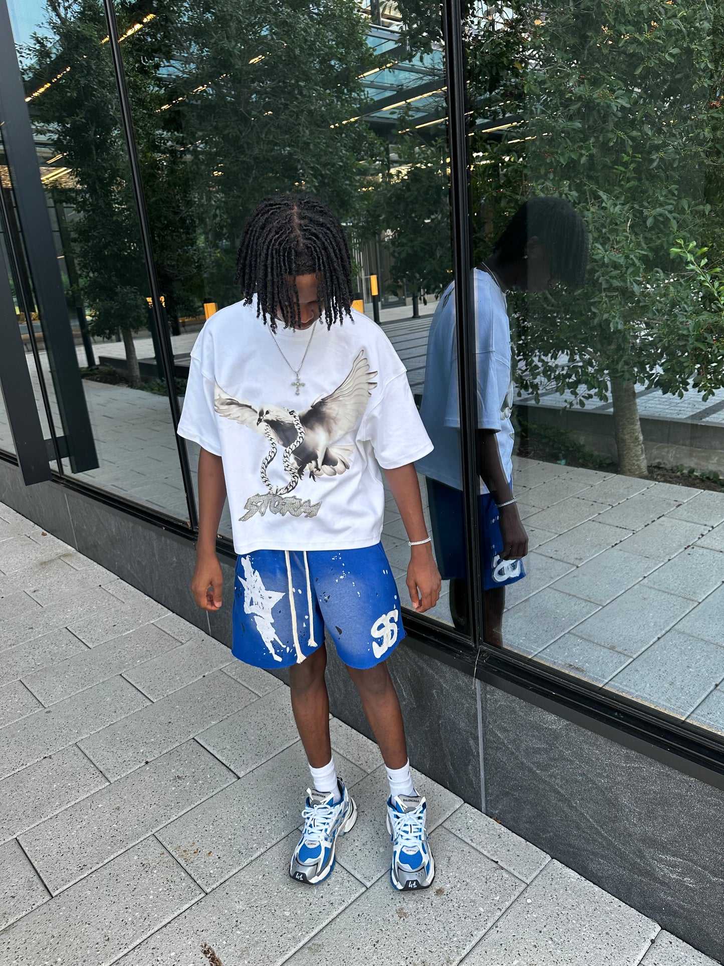 WHITE STORM DOVE TEE